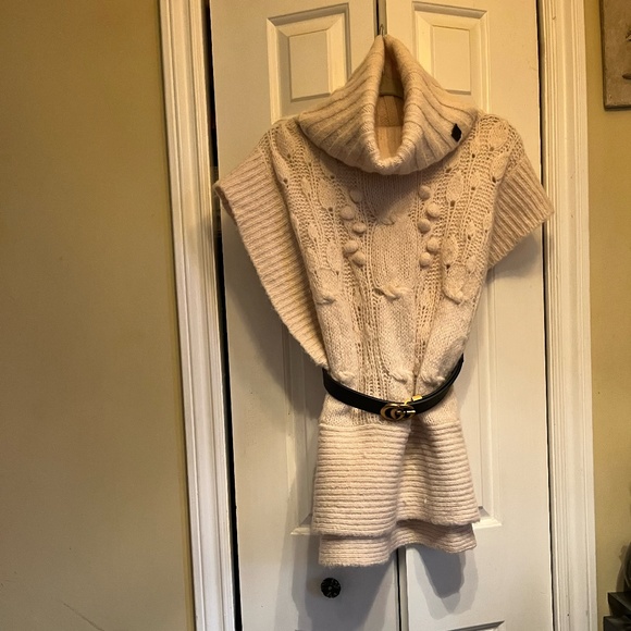 Diesel Sweaters - Diesel Cream Cape Style Vest Size Large